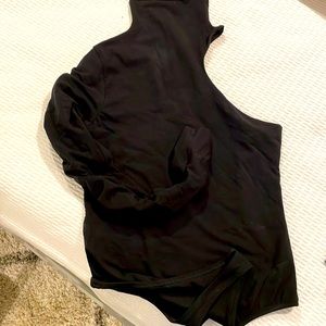 Black skin organic bodysuit
